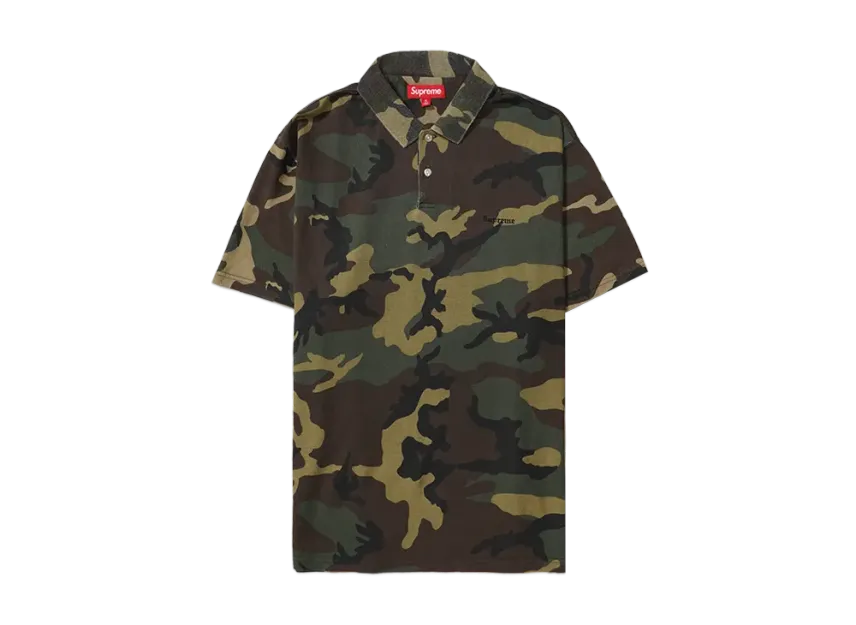Supreme Washed Camo Polo Supreme Washed Camo Polo