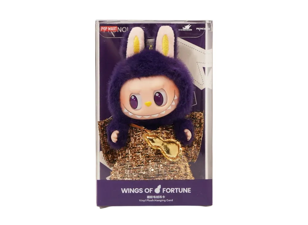 POP MART "Figurine" LABUBU x PRONOUNCE - WINGS OF FORTUNE Vinyl Plush Hanging Card