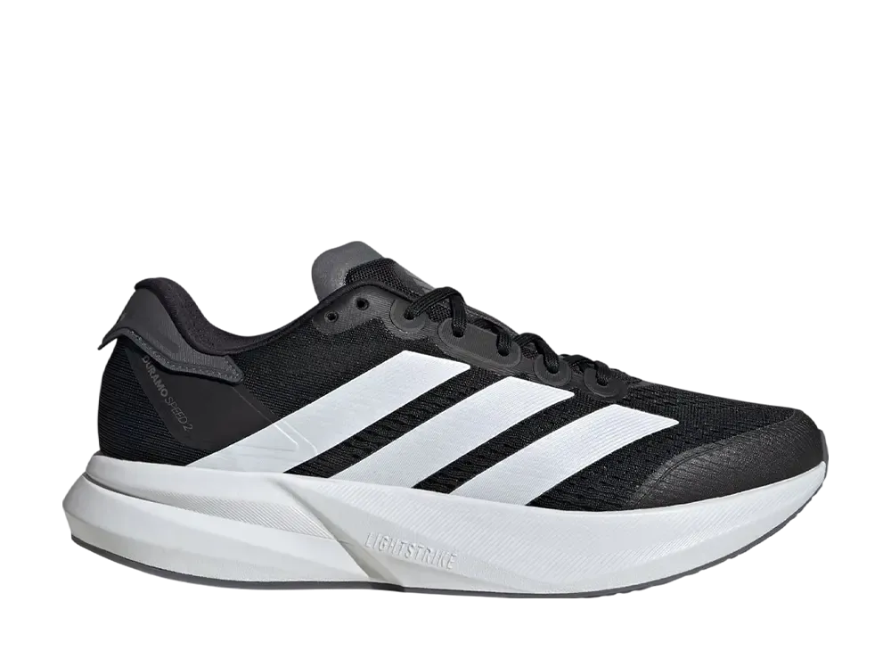 アディダス アディゼロ デュラモ スピード2 ランニング "コアブラック/クラウドホワイト/グレーファイブ"