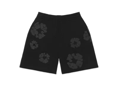 DENIM TEARS Mono Wreath Sweatshorts "Black"