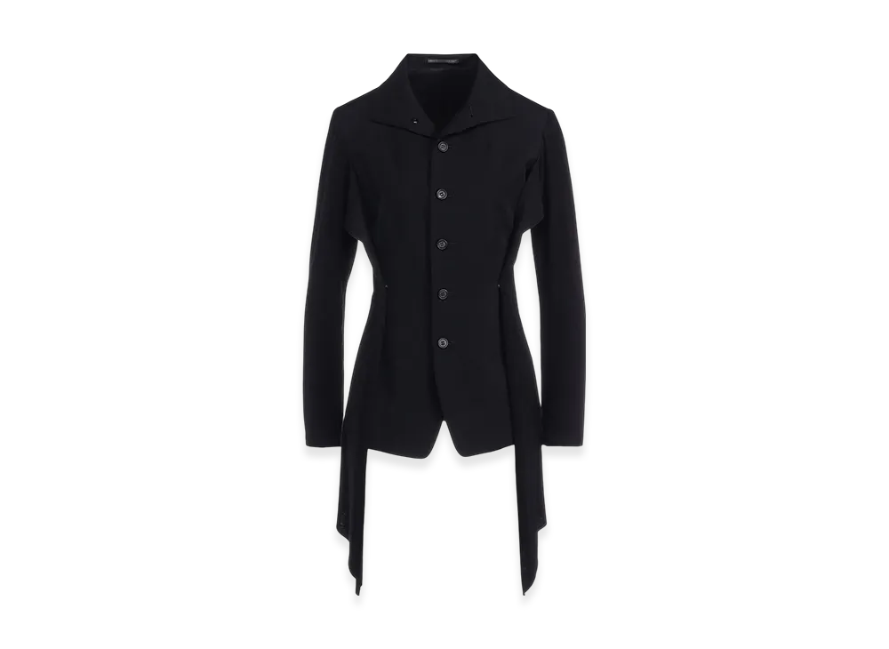 Yohji Yamamoto Gabardine Combination Jackets "Black"