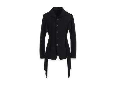 Yohji Yamamoto Gabardine Combination Jackets "Black"
