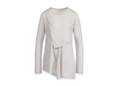 Yohji Yamamoto High Twisted Single Jersey Tack Long Sleeve "Gray"