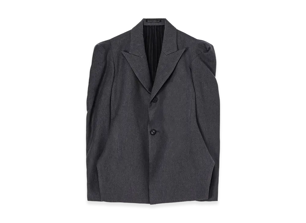 Yohji Yamamoto W/C Twill Washer Slv Gusset Jacket "Gray"