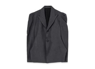 Yohji Yamamoto W/C Twill Washer Slv Gusset Jacket "Gray"
