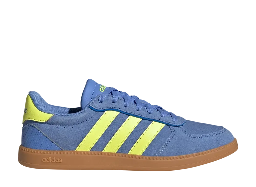 アディダス ウィメンズ ブレイクネット スリーク "ブルーフュージョン/ハイレゾイエロー/ガム"