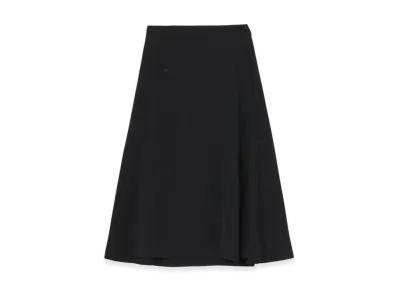 Yohji Yamamoto Gabardine Flare Skirt "Black"