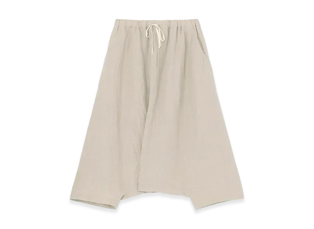 Yohji Yamamoto Linen Sarroule Pants "Ivory"
