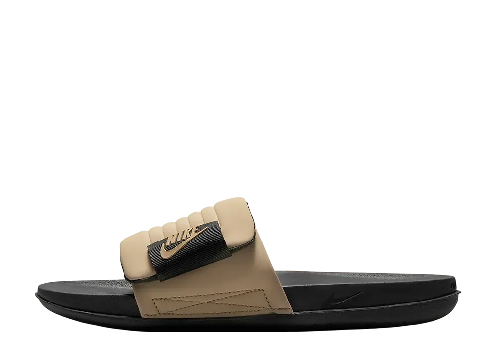 ナイキ オフコート アジャスト スライド "ブラック/ブラック/カーキ"