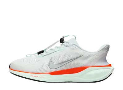 Nike Pegasus EasyOn "White/Bright Crimson/Barely Green/Metallic Silver"