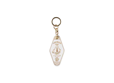 VAULTROOM Leather Hotel Keychain "White"