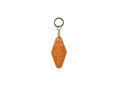 VAULTROOM Leather Hotel Keychain "Camel"