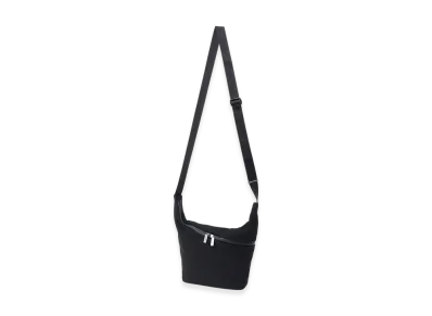 Yohji Yamamoto POUR HOMME Wool Gabardine/Ny Oblique Zipper Sacoche "Black"