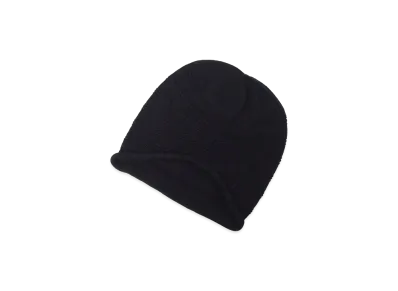 Yohji Yamamoto POUR HOMME S/C Plain Stitch Hem Roll Knit Cap "Black"