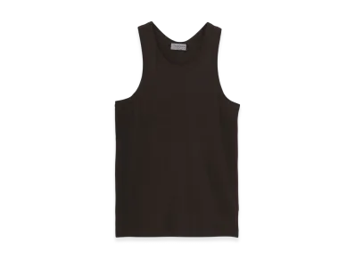 Yohji Yamamoto POUR HOMME Cotton Single Jersey x Tank Top "Charcoal"