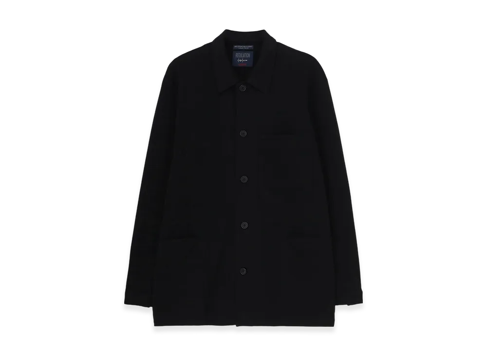 Yohji Yamamoto POUR HOMME Regulation French Terry Shirt Jacket "Black"