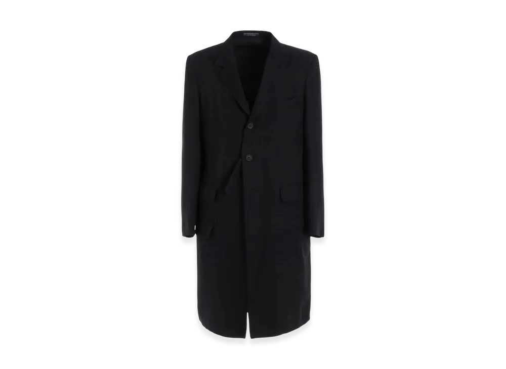 Yohji Yamamoto POUR HOMME Regulation Cellulose Gabardine Doctor's Jacket "Black"