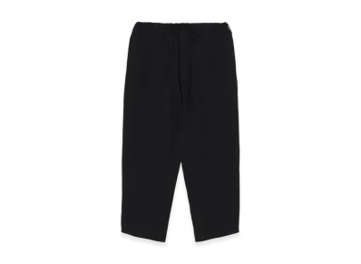 Yohji Yamamoto POUR HOMME Regulation Cellulose Gabardine Classic Drawstring Pants "Black"