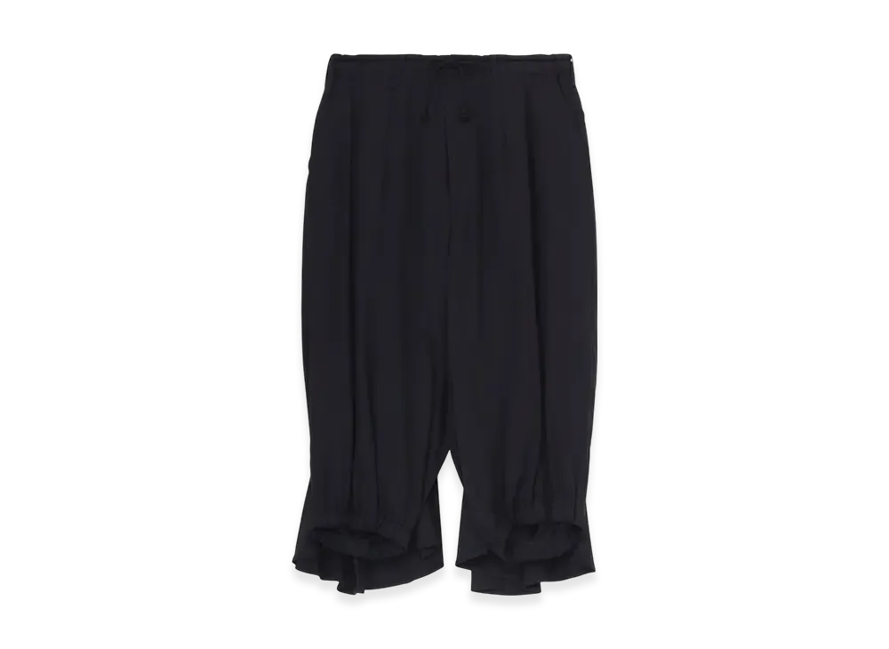 Yohji Yamamoto POUR HOMME Regulation Cellulose Gabardine Standard Crow Pants "Black"