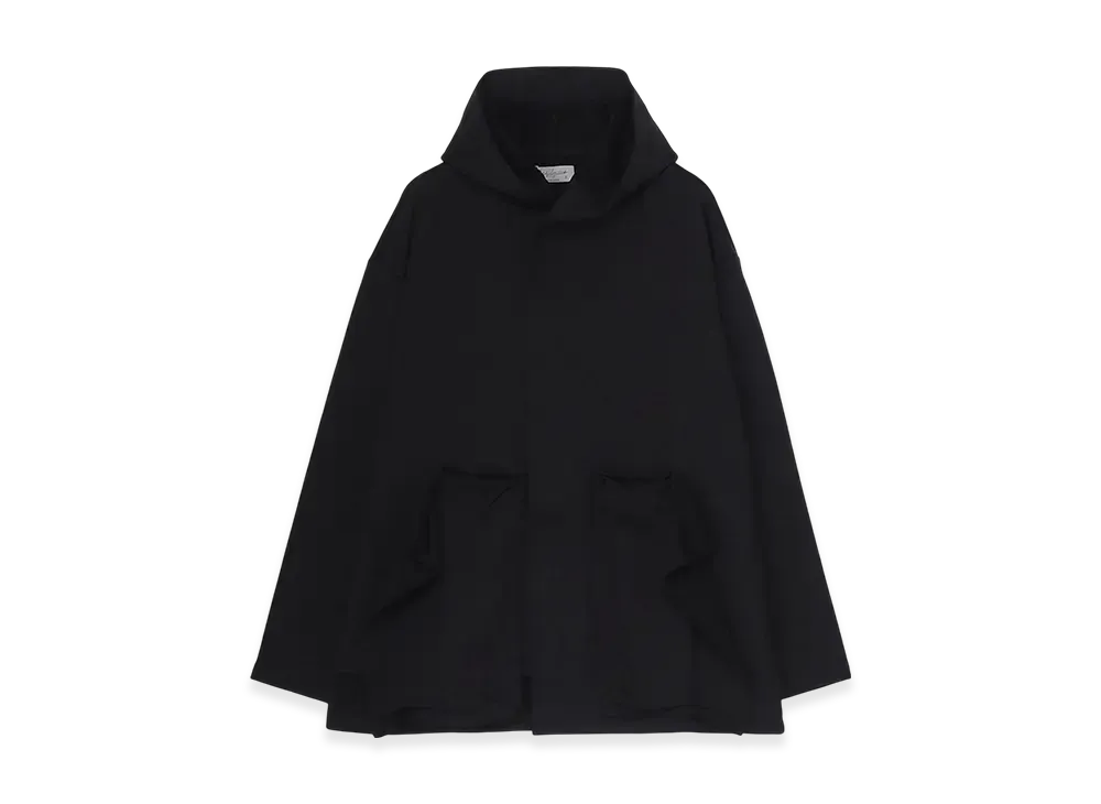 Yohji Yamamoto POUR HOMME Cotton Smith Pocket Detail Hoodie "Black"