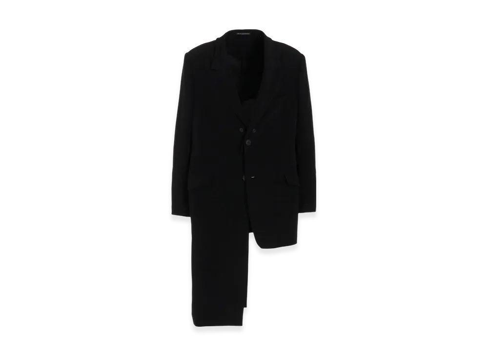 Yohji Yamamoto POUR HOMME Ta Tuxedo Attachable Collar Jacket "Black"