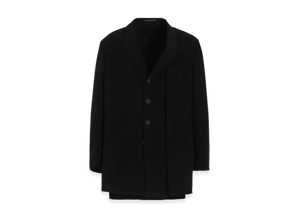 Yohji Yamamoto POUR HOMME Ta Tuxedo Button Detail Jacket "Black"