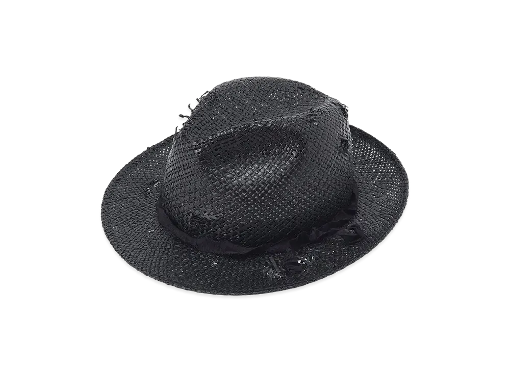 Yohji Yamamoto POUR HOMME Paper Hat Body Folding Hat B "Black"