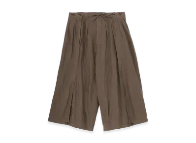 Yohji Yamamoto POUR HOMME Garment Dye Flax Both Sides Wrap Pants "Khaki"