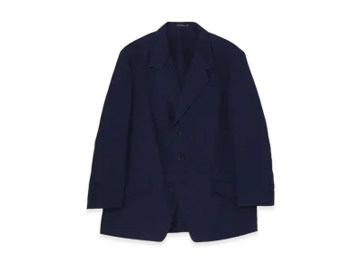 Yohji Yamamoto POUR HOMME Indigo Dyeing Cotton Linen 3Buttons Jacket "Navy"