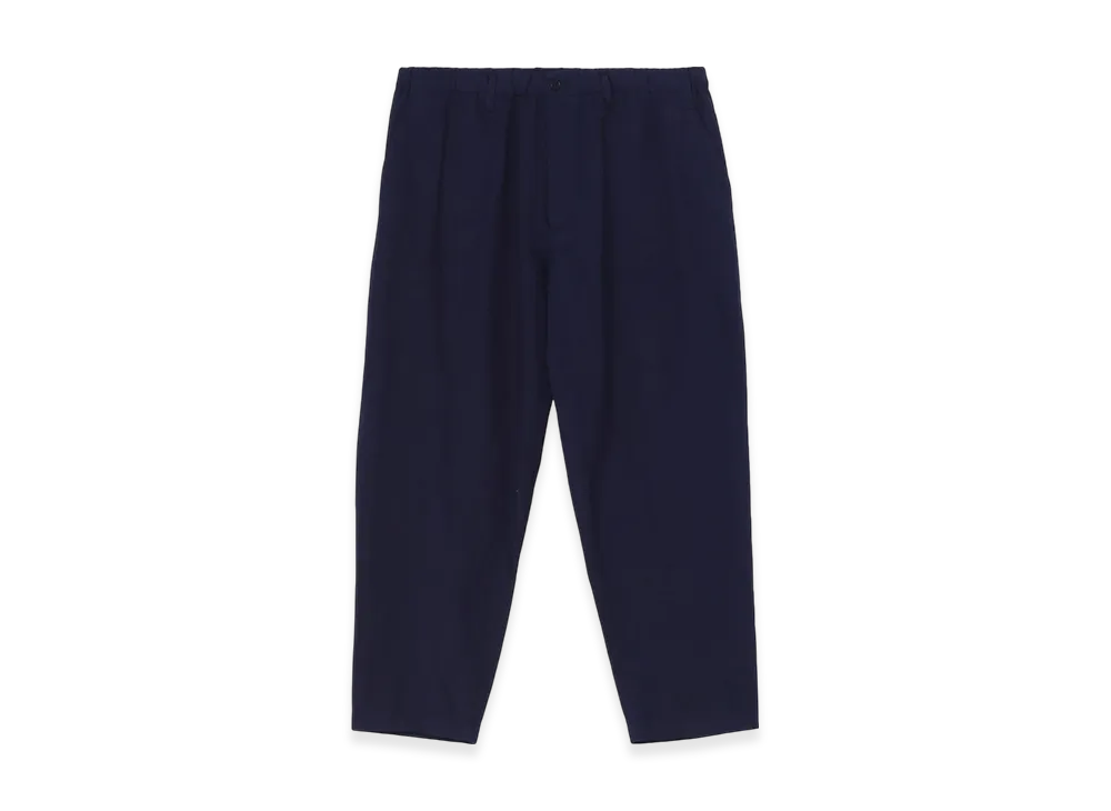 Yohji Yamamoto POUR HOMME Indigo Dyeing Cotton Linen Double Stitch Pants "Navy"