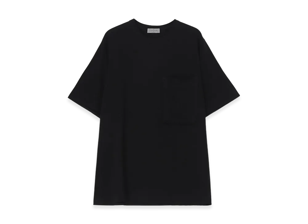 Yohji Yamamoto POUR HOMME Ultima Jersey Short Sleeve Pocket T B "Black"