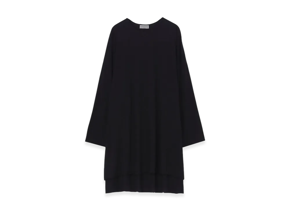 Yohji Yamamoto POUR HOMME Diorama Jersey Long Sleeve Big T "Black"