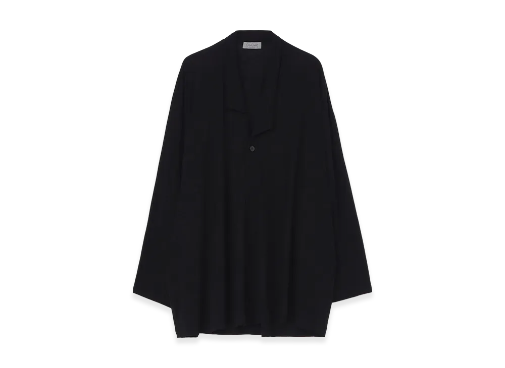 Yohji Yamamoto POUR HOMME Diorama Jersey One Button Cardigan "Black"