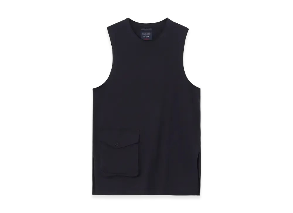 Yohji Yamamoto POUR HOMME Regulation Jersey Relaxed Fit Vest "Navy"