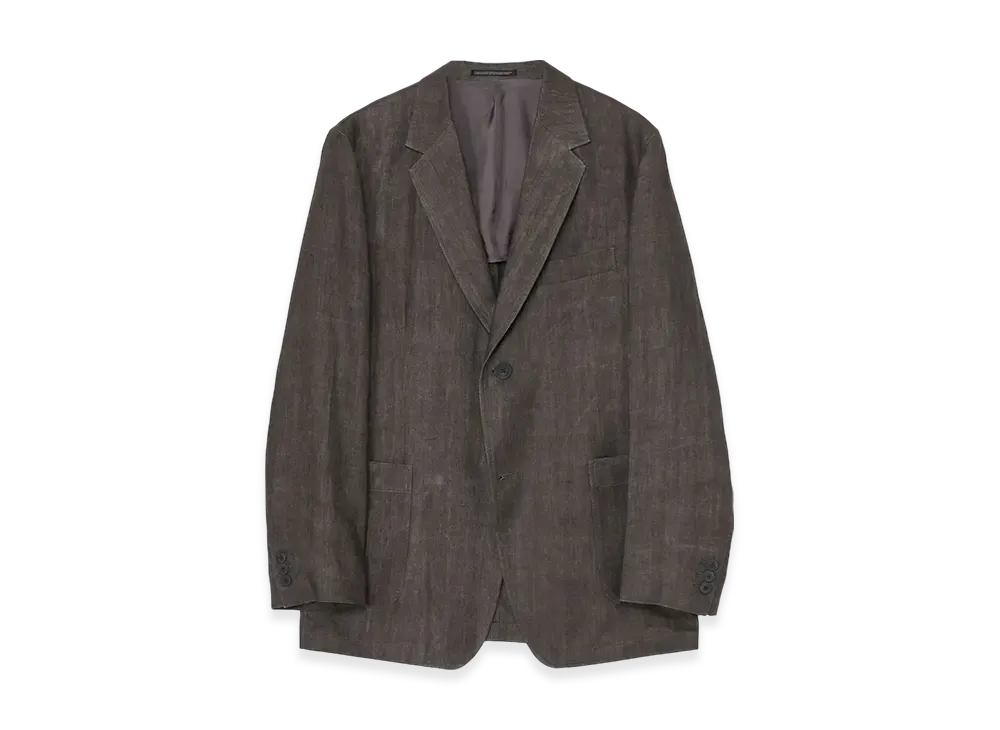 Yohji Yamamoto POUR HOMME Ink Dyed Twill Out Pocket Jacket "Gray"