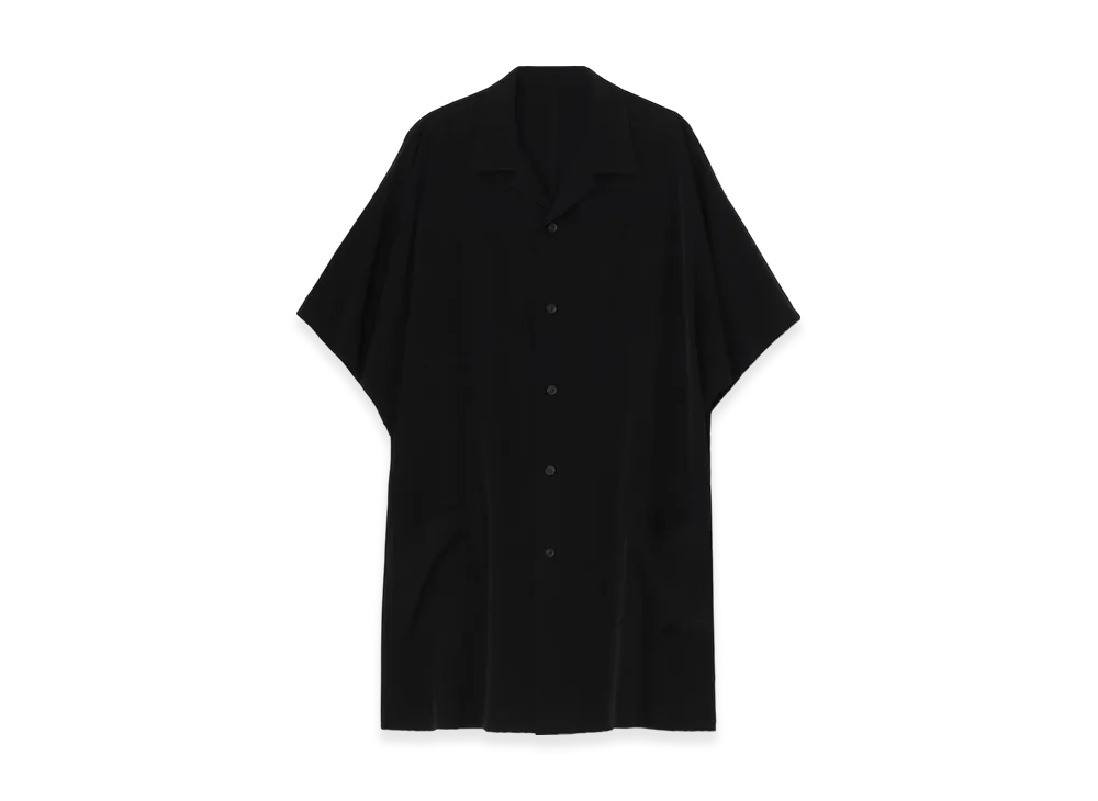 Yohji Yamamoto POUR HOMME Ta Tuxedo Out Pocket Short Sleeve Blouse "Black"
