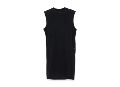 Yohji Yamamoto POUR HOMME Combed Single Jersey Single Button Tank Top "Black"