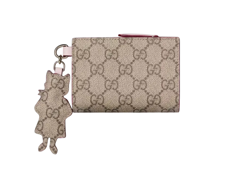 グッチ x ヒグチユウコ バイカラー スモール ウォレット ソフト GG