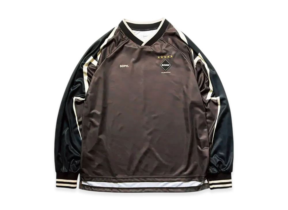 F.C.Real Bristol L/S Oversized Game Shirt "Brown"