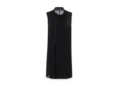 Yohji Yamamoto POUR HOMME 80 Modal Loan Zipper Long Vest "Black"