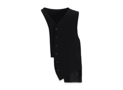 Yohji Yamamoto POUR HOMME Ta Tuxedo Asymmetry Vest "Black"