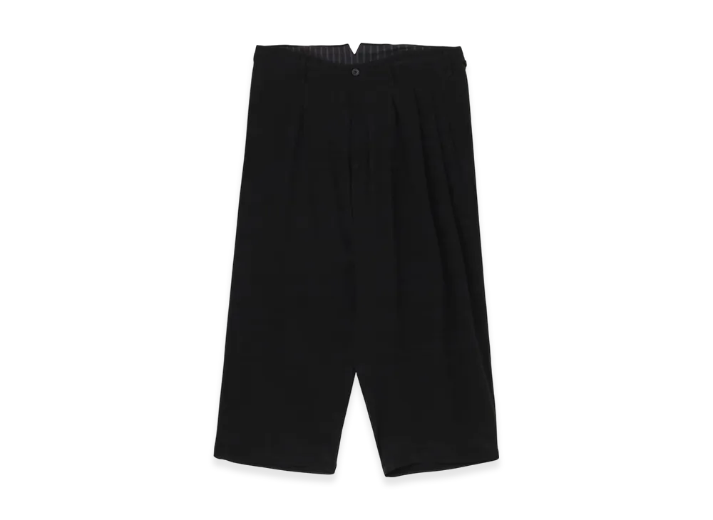 Yohji Yamamoto POUR HOMME 12M Silk Decine Unbalanced Pants "Black"