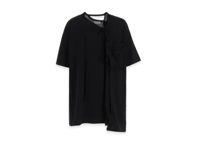 Yohji Yamamoto POUR HOMME Tufcot C/L Jersey Binder Short Sleeve T "Black"