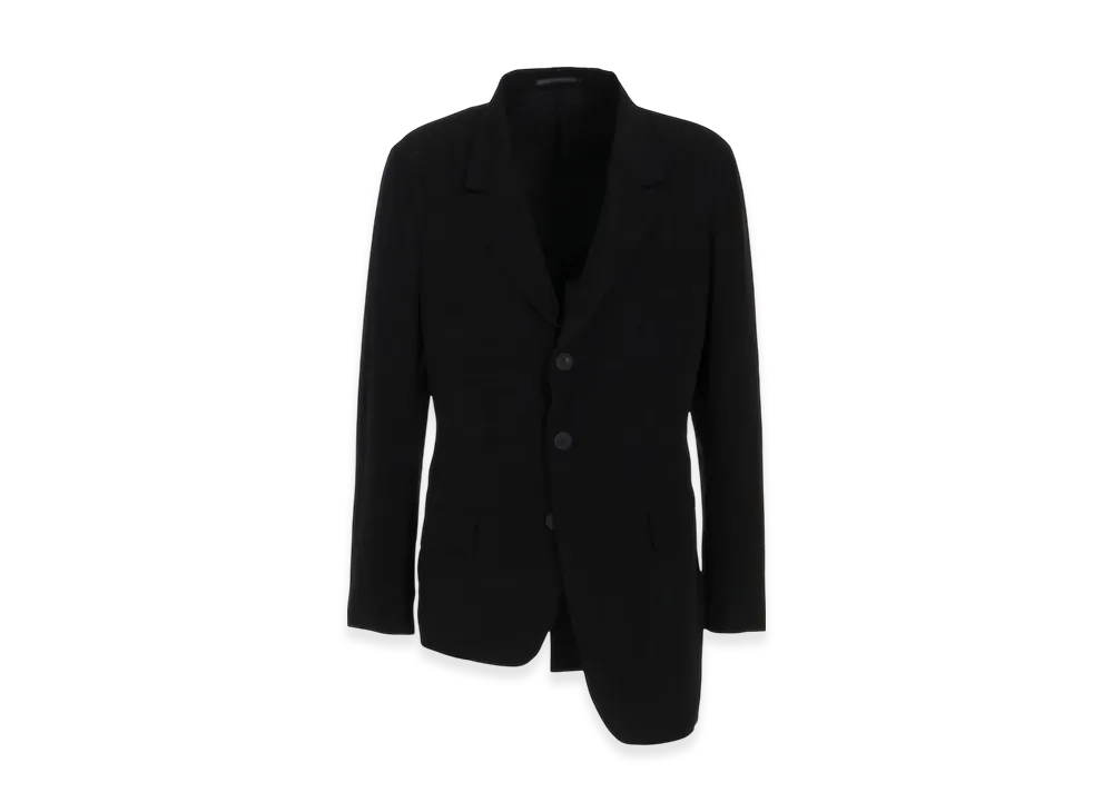 Yohji Yamamoto POUR HOMME Ta Tuxedo Unbalance Jacket "Black"