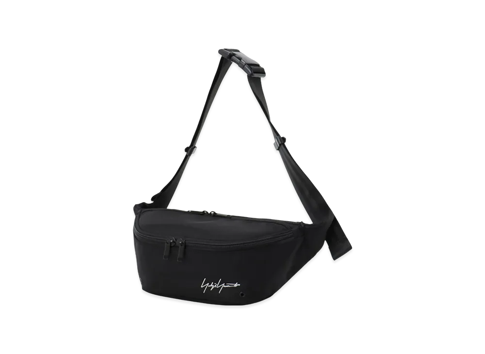 Yohji Yamamoto POUR HOMME YY Signature Nylon Waist Bag "Black"