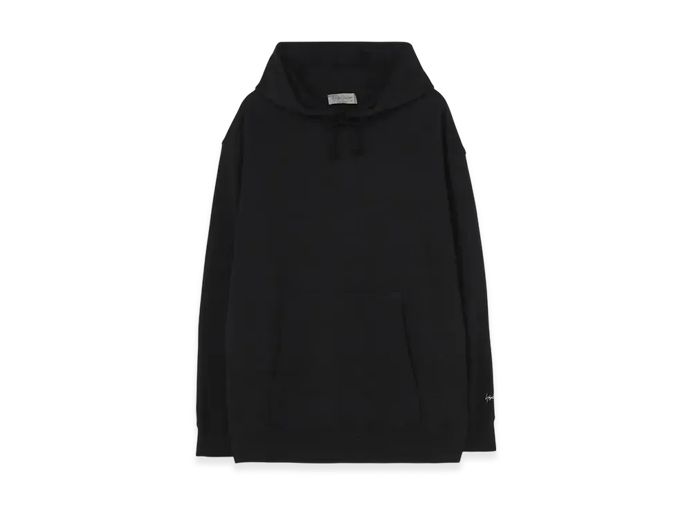 Yohji Yamamoto POUR HOMME 30/10 Fleece Cuff Signature Print Hoodie "Black"
