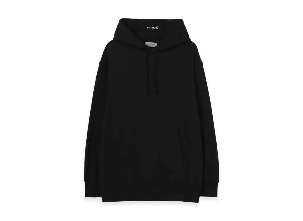 Yohji Yamamoto POUR HOMME 30/10 Fleece Signature Embroidery Hoodie "Black"
