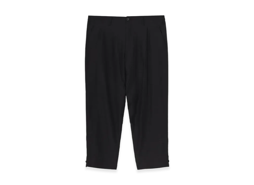 Yohji Yamamoto POUR HOMME Ry/Ny/Cu Lawn Belt Hem Pants "Black"