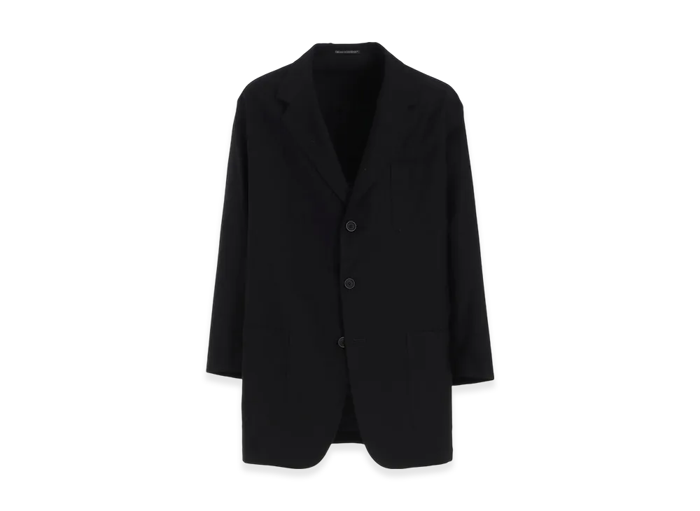 Yohji Yamamoto POUR HOMME Wide Twill 3Pocket Jacket "Black"
