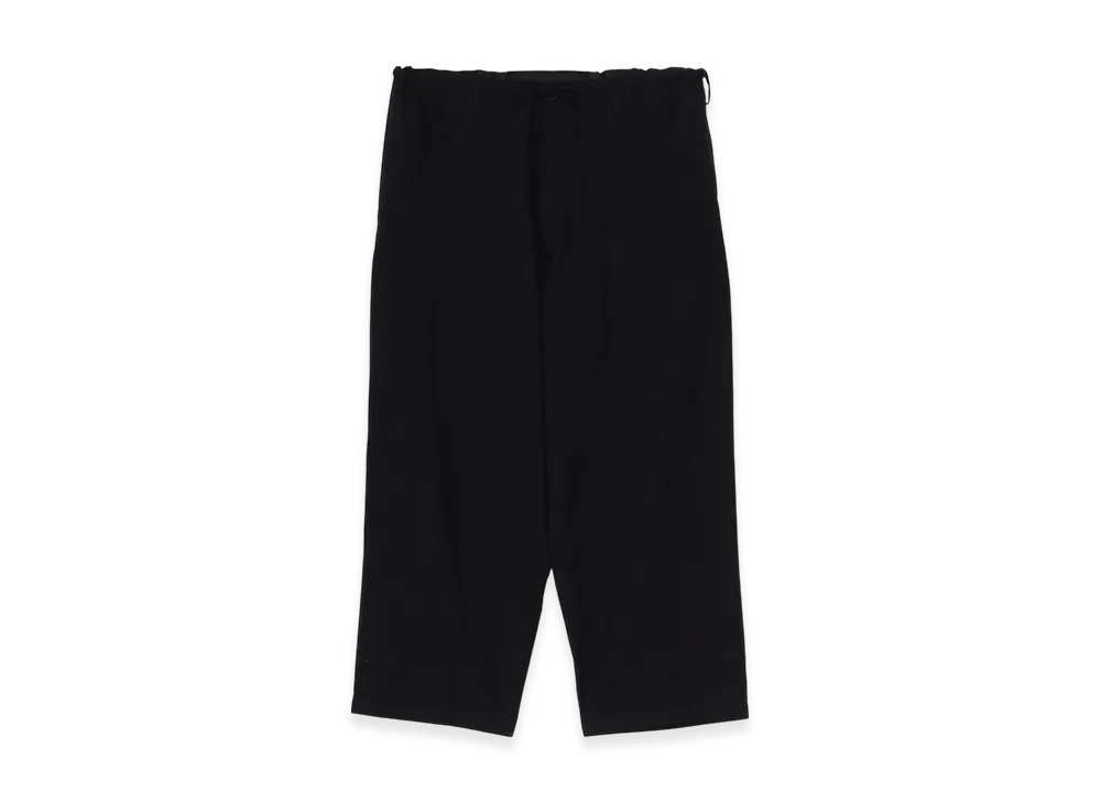 Yohji Yamamoto POUR HOMME Wide Twill Standard String Pants "Black"